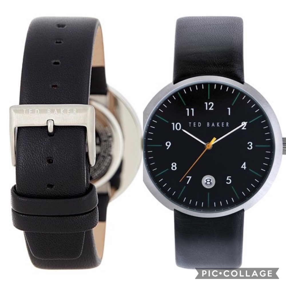 Ted Bakers Men’s Black leather watch